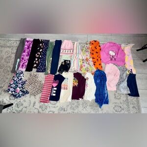 Mixed Bundle Of Girls Clothes Size XS & S - 27 Pieces - EUC.